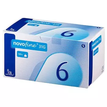 Новофайн Иглы 31G 0,25х6мм 100 шт