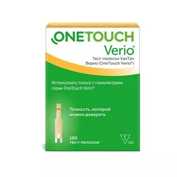 OneTouch Verio Тест-полоски для глюкометра 100 шт