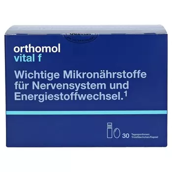 Ортомол Витал Ф Витаминный комплекс для женщин жидкость+капсулы 30 шт