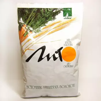 Отруби "Лито" хрустящие с кальцием пшеничные с морковью 200 гр.