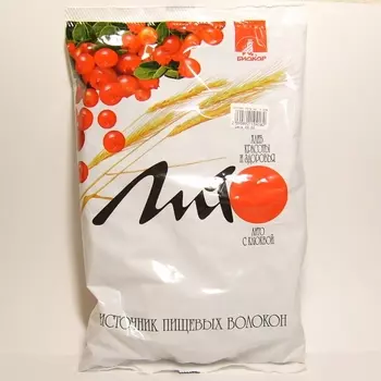 Отруби "Лито" хрустящие сладкие с клюквой с кальцием 200 г