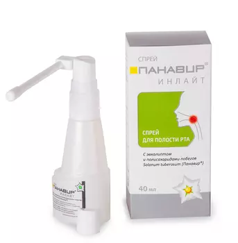 Панавир Инлайт 0,002% спрей для полости рта с эвкалиптом 40 мл