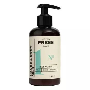 Press Gurwitz Парфюмери Молочко увлажняющее для тела и рук №1 Ветивер-Орхидея-Грейпфрут 300 мл