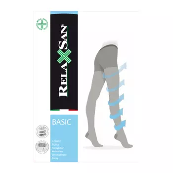 Relaxsan Basic Колготки компрессионные Collant 2 класс компрессии 280 den размер 3 Черные