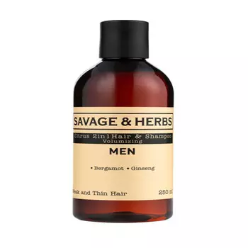 Саваж энд хербс Шампунь мужской 2в1 укрепляющий 250 мл