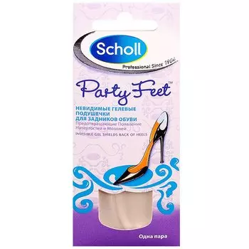 Scholl Подушечки Незаметн.(прозрачн.) гелев. д/защ. пяток от мозолей 2шт. уп. 1 шт