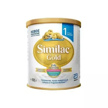 Similac Gold 1 смесь сухая молочная 0-6 месяцев 800 г
