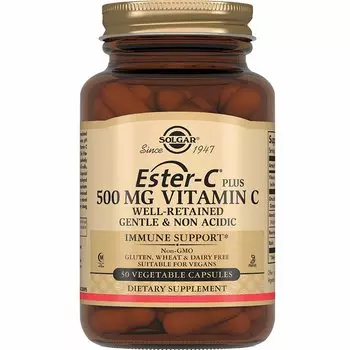 Solgar Эстер-С Плюс Витамин С 500 мг капсулы 50 шт