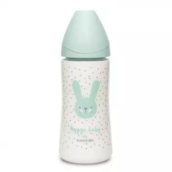 Suavinex Hygge Baby Бутылочка с круглой силикиновой соской Зеленый с точками 360 мл