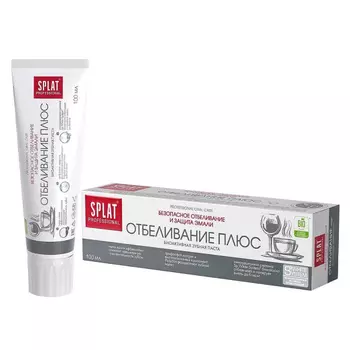 Splat Professional Отбеливание плюс Зубная паста отбеливающая со фтором 100 мл