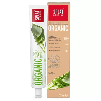 Splat Special Organic Зубная паста укрепляющая рекомендованная в период беременности Мята 75 мл