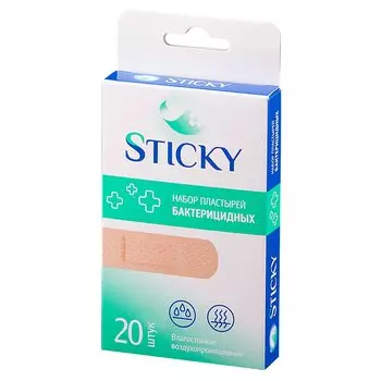 Sticky Пластырь бактерицидный влагостойкий 1,9 см х 7,2 см 20 шт