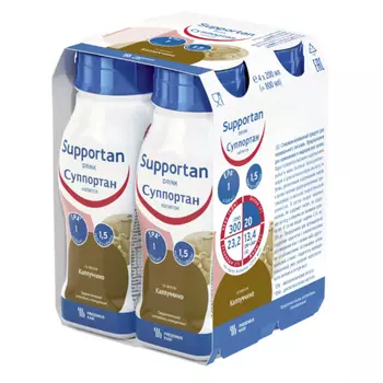 Суппортан смесь жидкая для энтерального питания Капучино 200 мл 4 шт