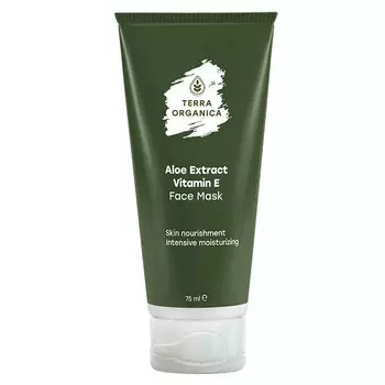 Terra Organika Маска для лица с экстрактом алоэ и витамином Е 75 мл