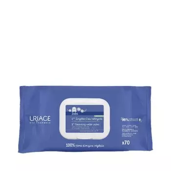 Uriage Bebe Первые салфетки очищающие для детей и новорожденных 70 шт