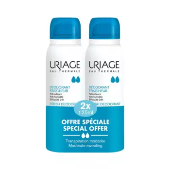 Uriage Дезодорант-спрей освежающий с квасцовым камнем 125 мл 2 шт