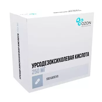 Урсодезоксихолевая кислота 250 мг капсулы 100 шт