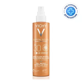 Vichy Capital Soleil Спрей-флюид солнцезащитный легкий SPF 30 200 мл