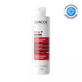 Vichy Dercos Energy+ Шампунь тонизирующий против выпадения и истончения волос 200 мл
