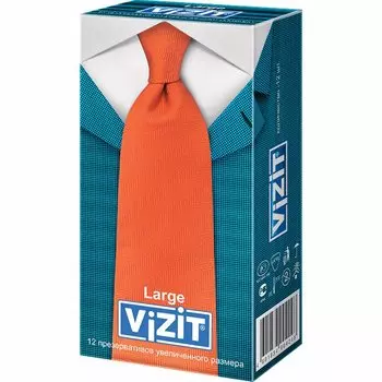 Vizit Ларч Презервативы увеличенного размера 12 шт