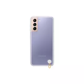 Чехол Samsung Clear Protective Cover S21, белая рамка