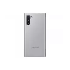 Чехол Samsung Clear View Cover Note10, серебристый