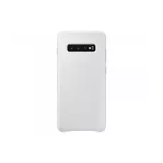 Чехол Samsung Leather Cover S10+, белый