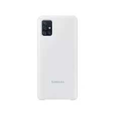 Чехол Samsung Silicone Cover A51, белый