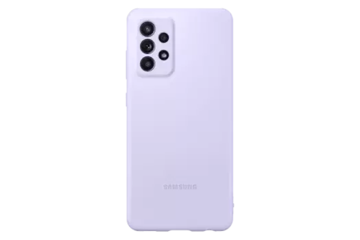 Чехол Samsung Silicone Cover Cover A52 - Лавандовый, Фиолетовый