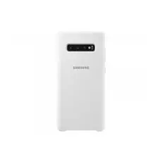 Чехол Samsung Silicone Cover S10+, белый