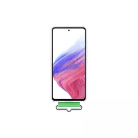 Чехол Samsung Silicone with Strap Cover A53 - белый, Белый