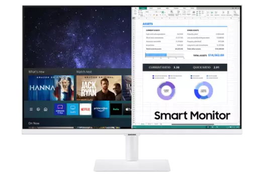 Монитор Samsung SMART S27AM503NI, 27", ОС Tizen - белый, Белый