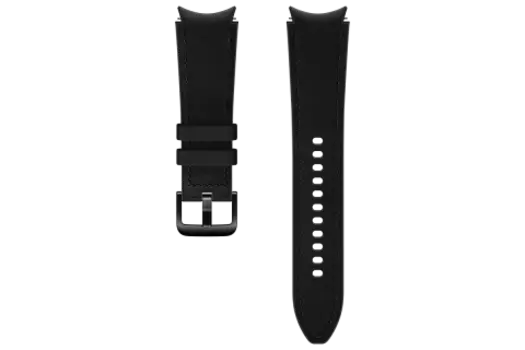 Ремешок Samsung Hybrid Leather Watch4, M/L - Чёрный, Чёрный