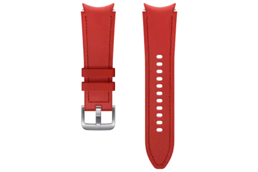 Ремешок Samsung Hybrid Leather Watch4, S/M - Красный, Красный
