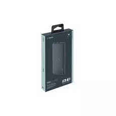 Внешний аккумулятор Deppa NRG Qi с БЗУ, QC 3.0, 10000 мАч, чёрный