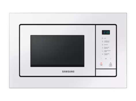 Встраиваемая микроволновая печь Samsung соло 20л, 850 Вт (MS20A7118A) - белый, Белый