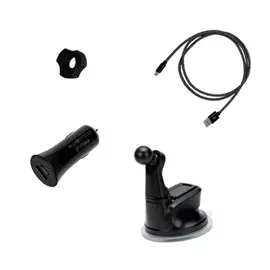 Автомобильный держатель магнитный Pitaka MagMount Qi PRO Combo с беспроводной зарядкой, черный