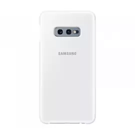 Чехол-книжка Samsung Clear View Cover для Galaxy S10e белый, пластик