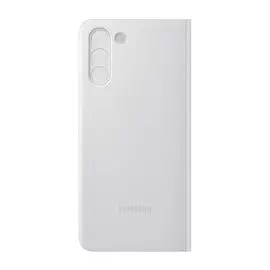 Чехол-книжка Samsung Smart Clear View для Galaxy S21+, полиуретан, серый