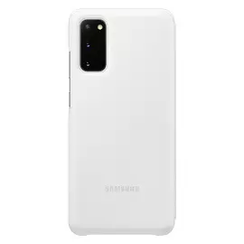 Чехол-книжка Samsung Smart LED View Cover для Galaxy S20, пластик, белый