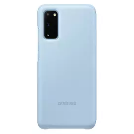 Чехол-книжка Samsung Smart LED View Cover для Galaxy S20, пластик, голубой