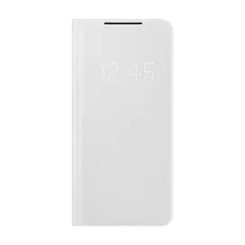 Чехол-книжка Samsung Smart LED View для Galaxy S21+, полиуретан, серый