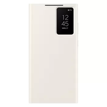 Чехол-книжка Samsung Smart View Wallet Case для Galaxy S23 Ultra, поликарбонат, кремовый