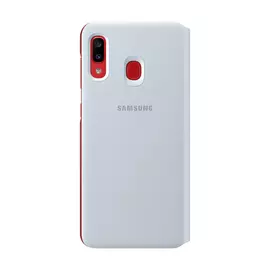 Чехол-книжка Samsung Wallet Cover пластик, цвет белый, для Galaxy A20