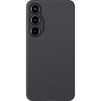 Чехол-накладка Pitaka MagEZ 4 для Galaxy S24, кевлар, черный/серый