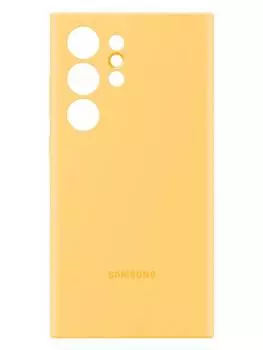 Чехол-накладка Samsung Silicone Case для Galaxy S24 Ultra, силикон, желтый