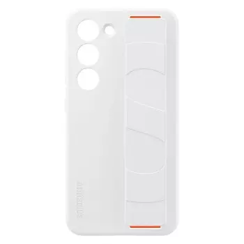 Чехол-накладка Samsung Silicone Grip для Galaxy S23, силикон, белый