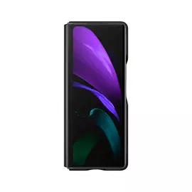 Чехол Samsung Leather Cover для Galaxy Fold2, кожа, чёрный