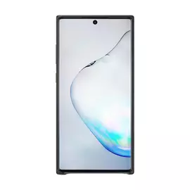 Чехол Samsung Leather Cover для Galaxy Note10+, кожа, чёрный