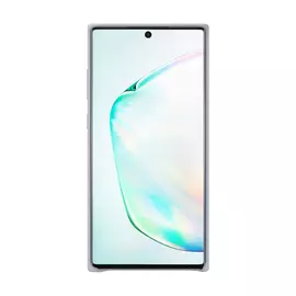 Чехол Samsung Leather Cover для Galaxy Note10+ серый, кожа